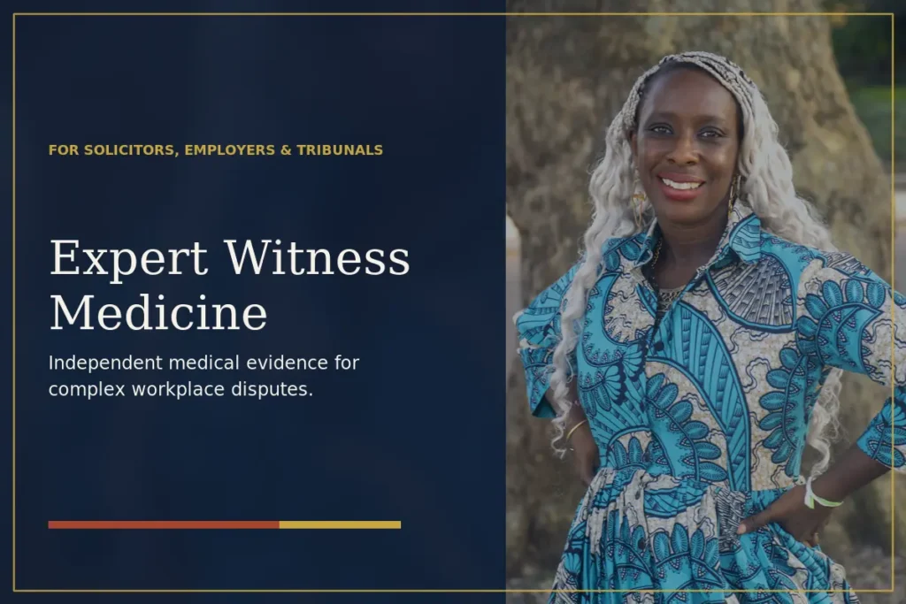 Dr Abeyna Jones, occupational health expert witness in London